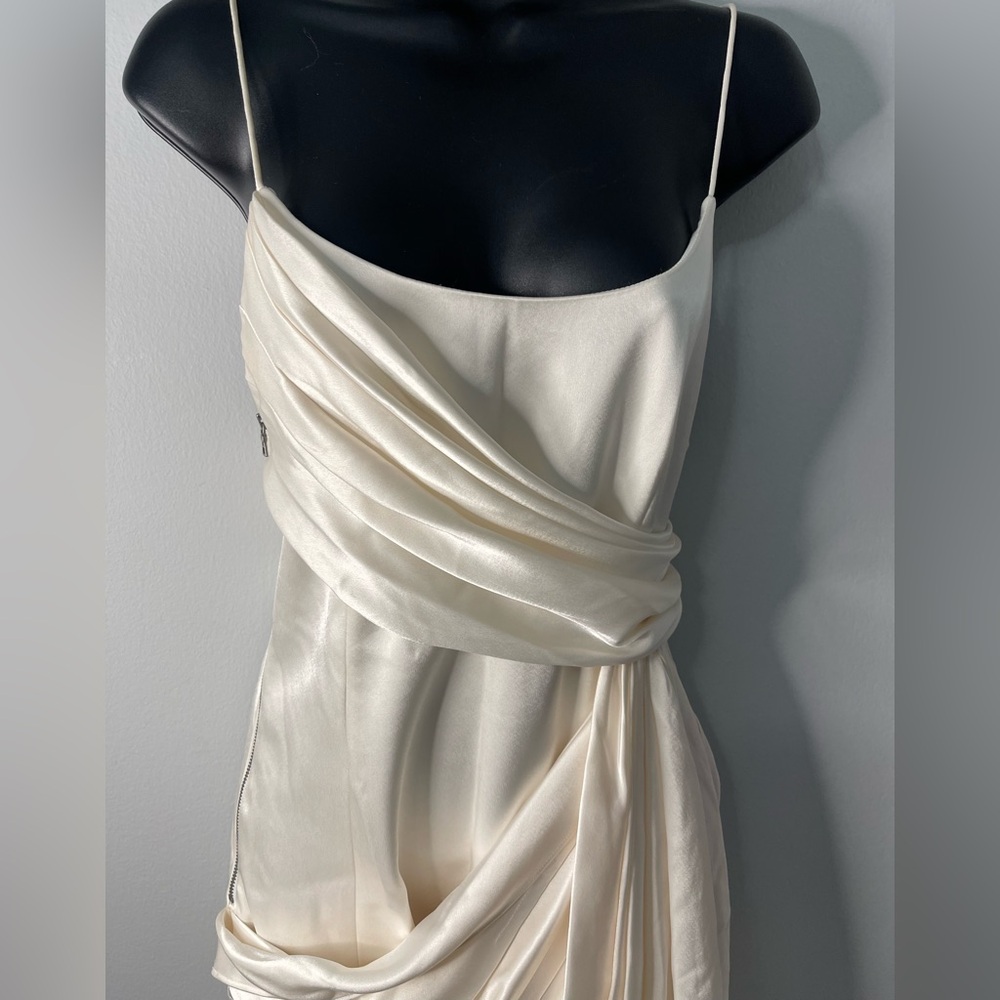 Alice + Olivia svetlana White Draped Mini Dress - Picture 7 of 13